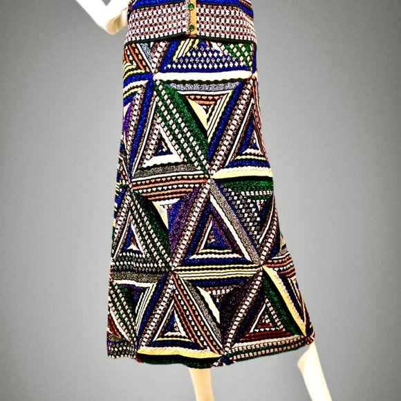 Missoni Dresses & Skirts - ⭐️SALE: $2235 Orange Label MISSONI Metallic Geometric Knit Skirt Size 6
